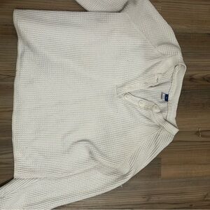 Old Navy Women's Cream V-Neck Sweater